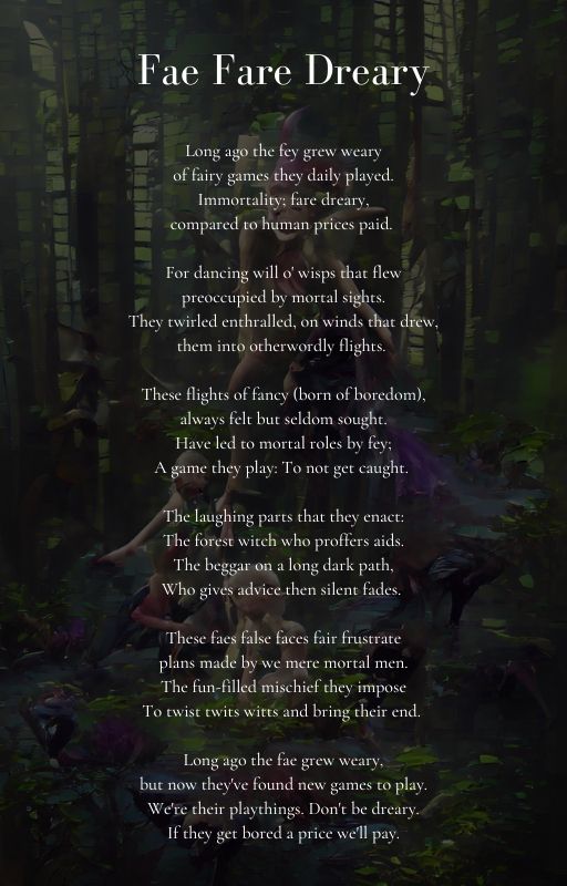 Poetry Example With Art - Fae Fare Dreary